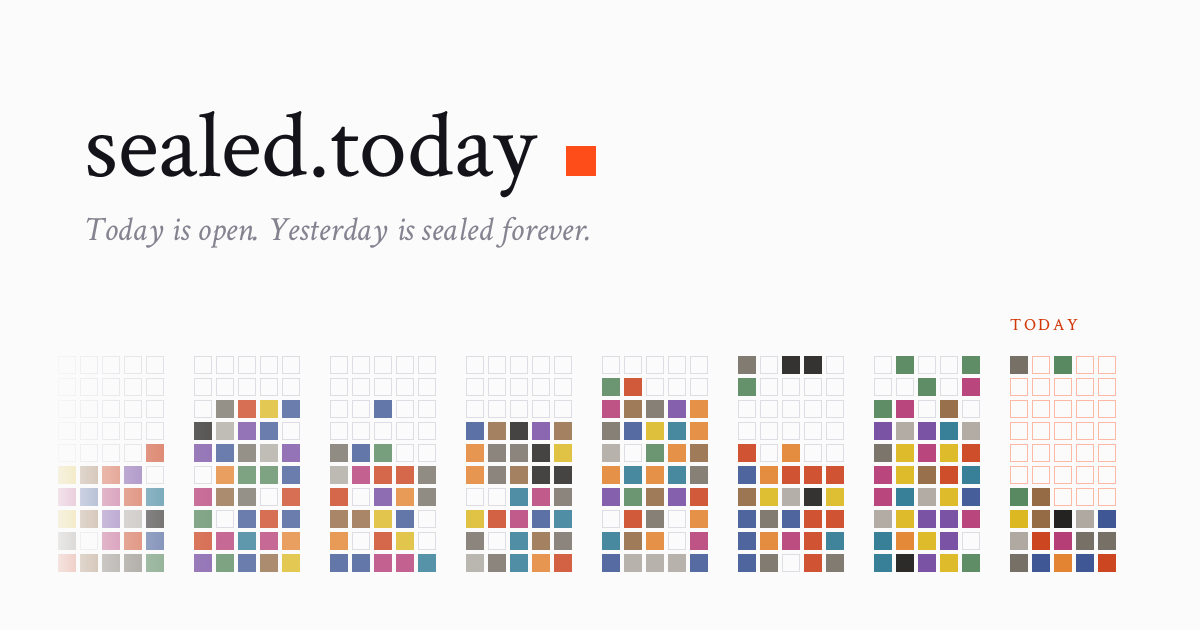 I built a daily time capsule site